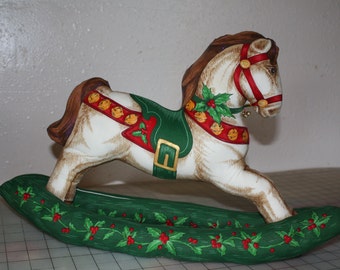 Cloth Christmas Rocking Horse