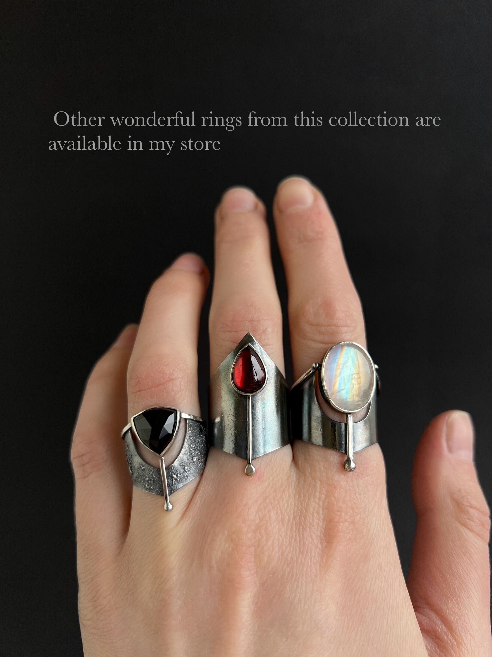 【BLACKPURPLE】[silver925] BRIAL CRYSTAL RING Silver925] ブラックパープル(BLACKPURPLE) Ring (9~25号