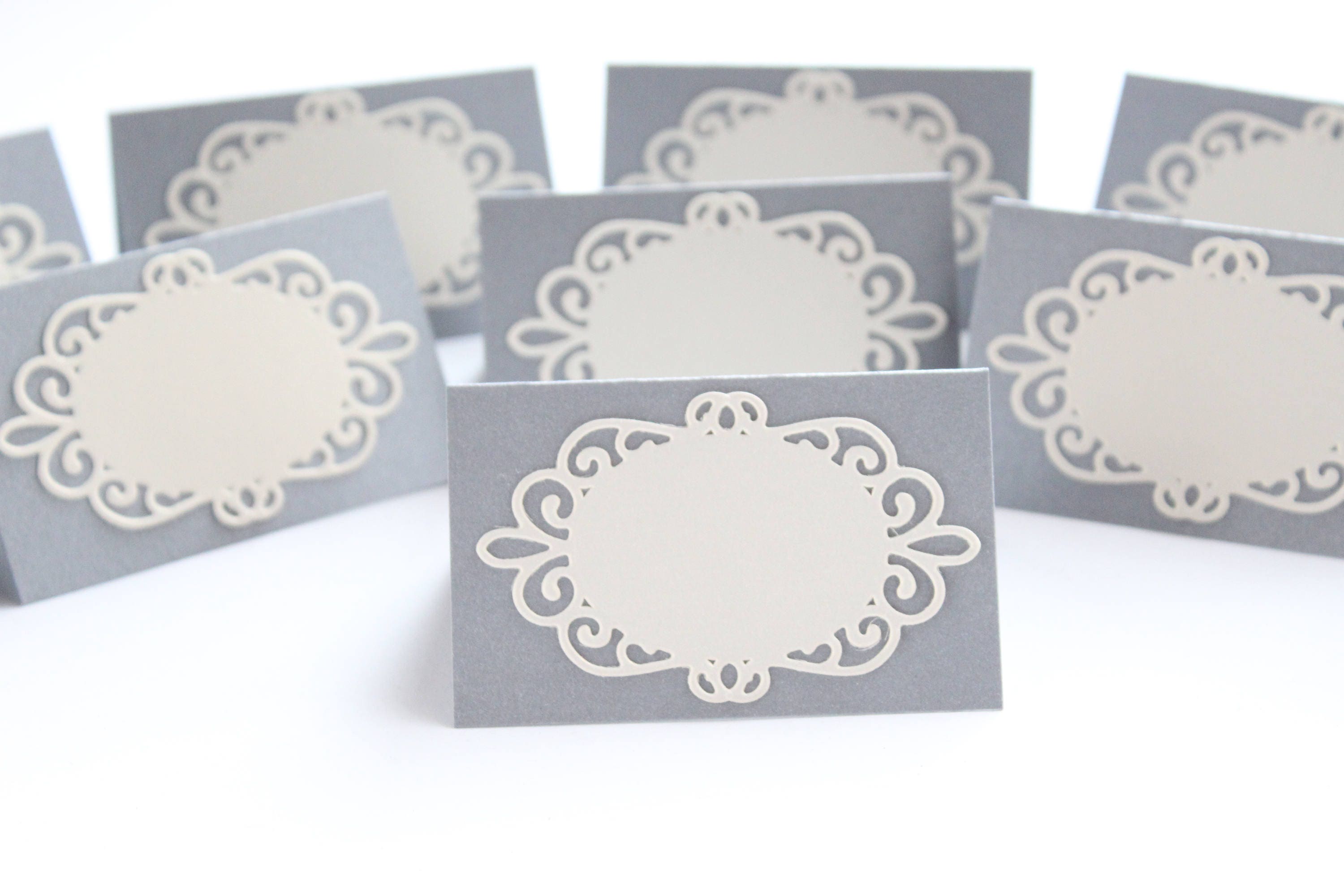 SAMPLE Custom Die Cut Place Cards Wedding Place Cards Etsy