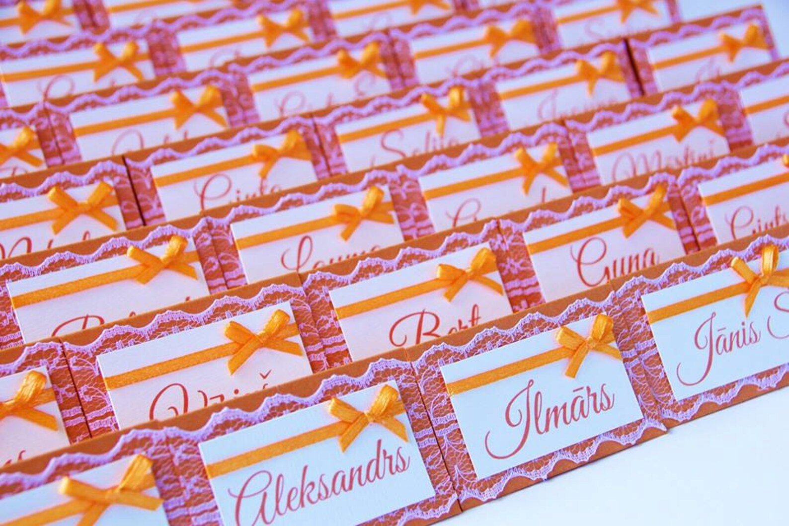 Wedding Place Cards Wedding Placement Cards Lace Place Etsy