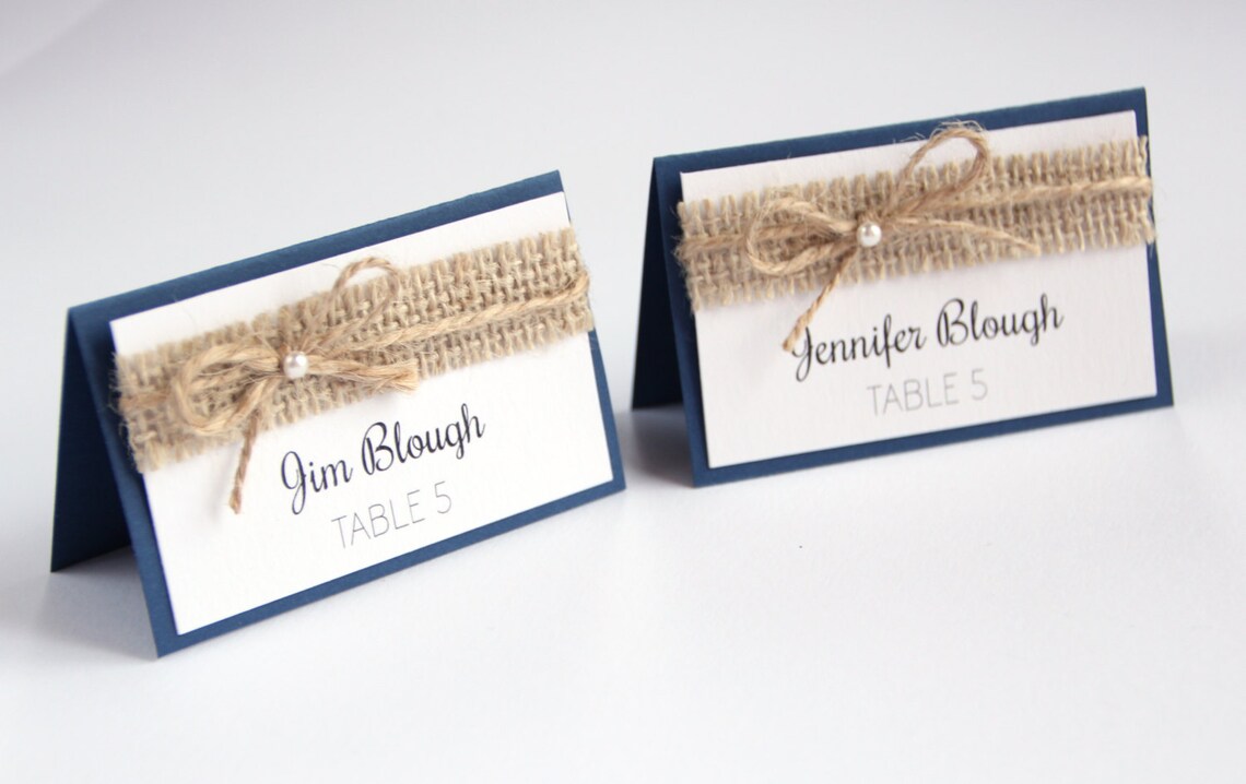 Wedding Place Cards Wedding Placement Cards Rustic Place Etsy
