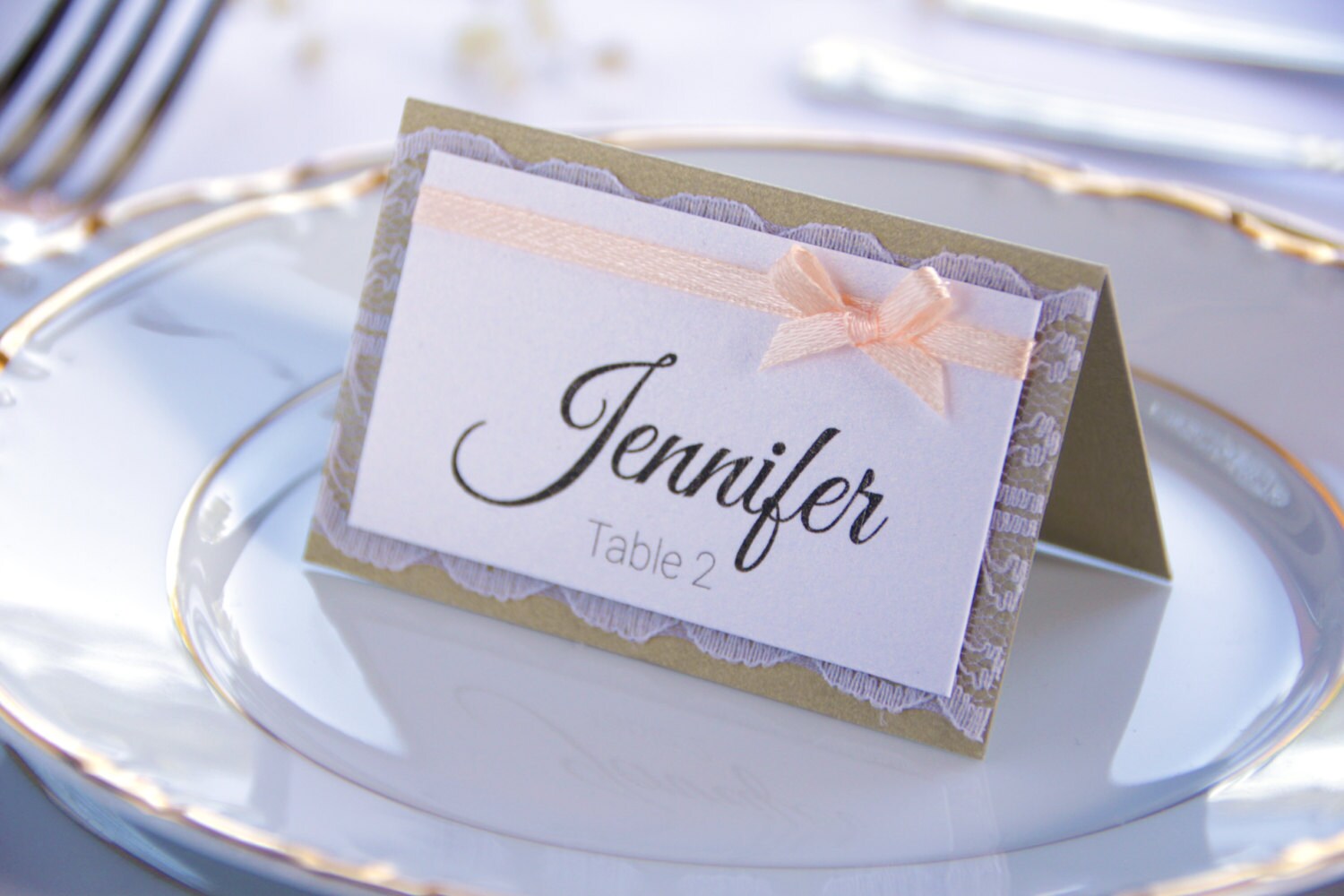 sample wedding place cards gold wedding wedding placement cards lace place cards romantic escort cards lace and bow name cards wedding placement