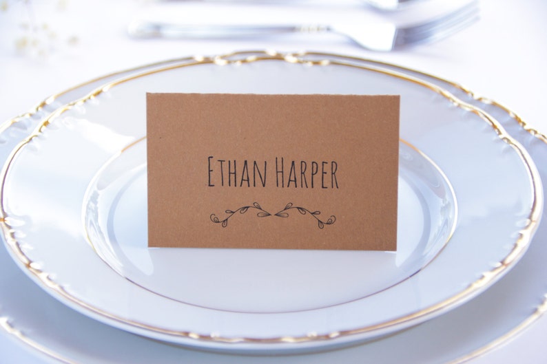 Wedding Placement Cards Rustic Wedding Place Cards Wedding Etsy