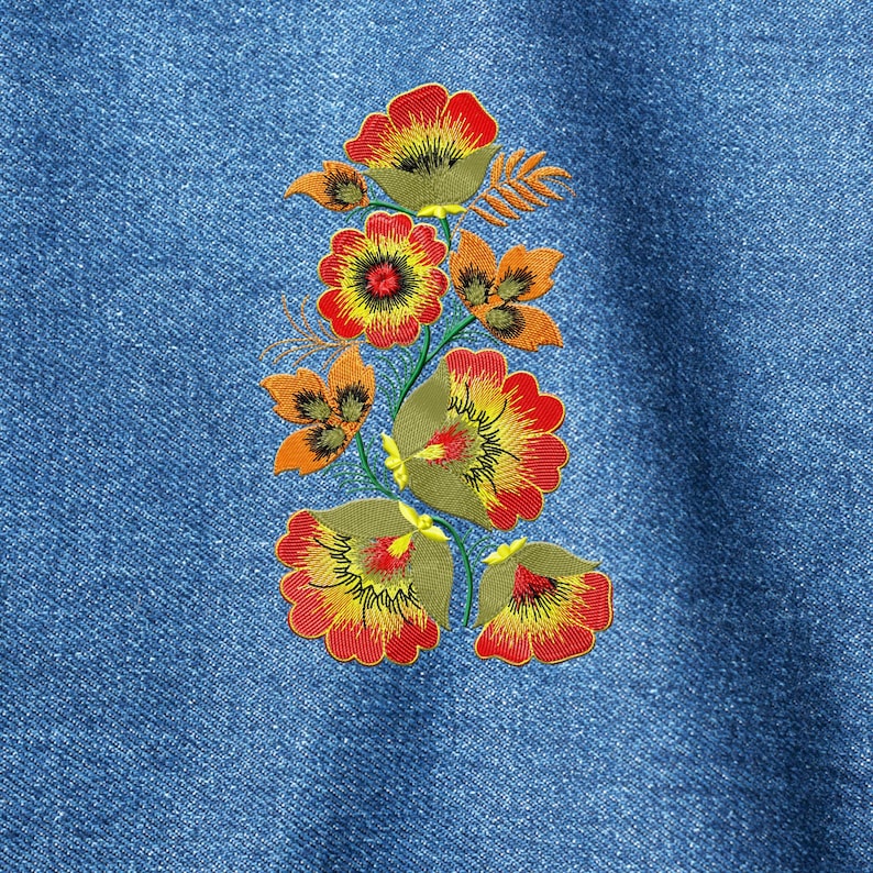 Ethnic floral pattern embroidery file instant download NH_0009