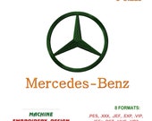 Emblem Car Mercedes - Benz. Machine Embroidery Design