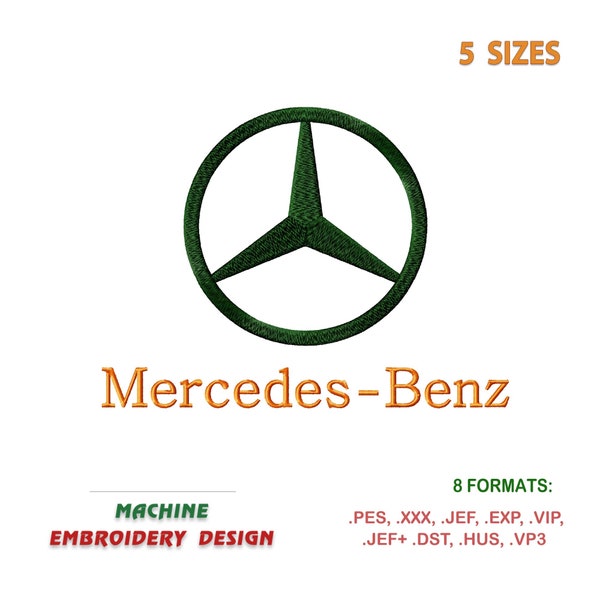 Emblem Auto Mercedes - Benz. Maschinenstickerei-Design. | #630-1