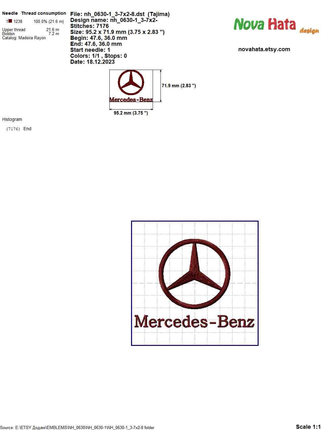 B*T様 つなぎ　刺繍　Mercedes-Benz West つなぎ 刺繍 Mercedes-Benz West - メルカリ