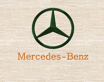 Emblem Car Mercedes - Benz. Machine Embroidery Design