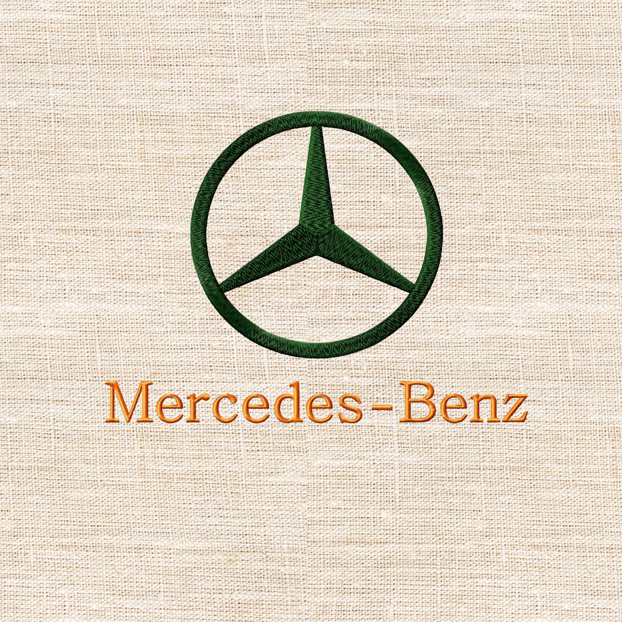 Emblem Car Mercedes - Benz. Machine Embroidery Design