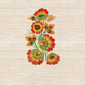 Ethnic floral pattern embroidery design NH_0009