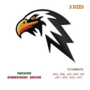 White Eagle. Machine Embroidery Design.  Embroidery File.  Instant download. Files: pes; jef; exp; vip; hus; xxx; dst; etc. | #NH_0703-3