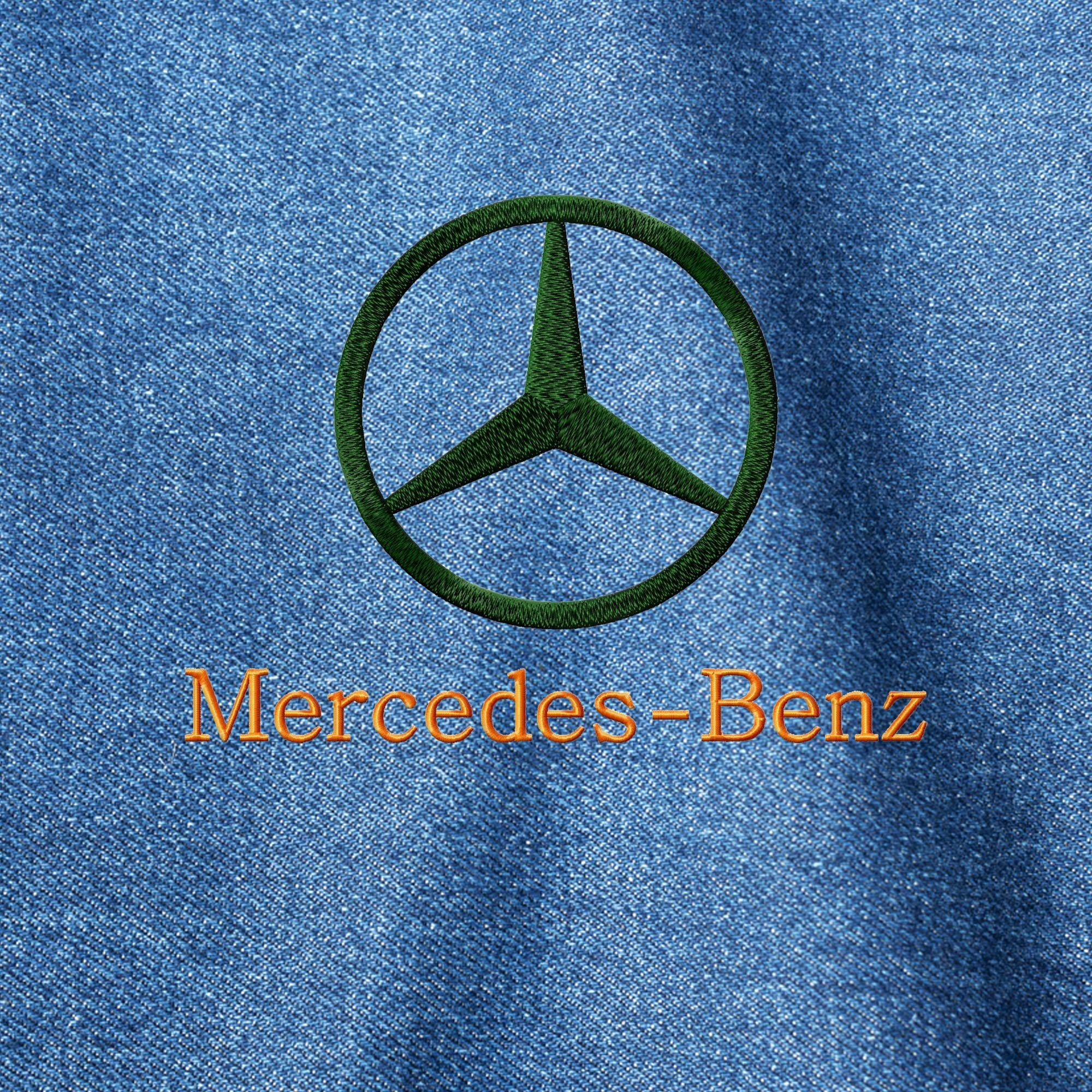 Emblem Car Mercedes - Benz. Machine Embroidery Design