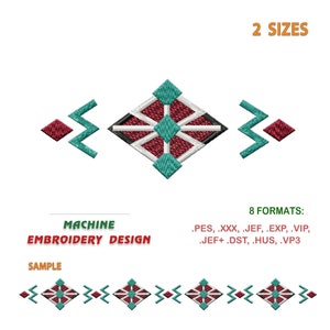 Series of South American, ornament #2. Design for machine embroidery, Buy and instantly download | NH_0345-2