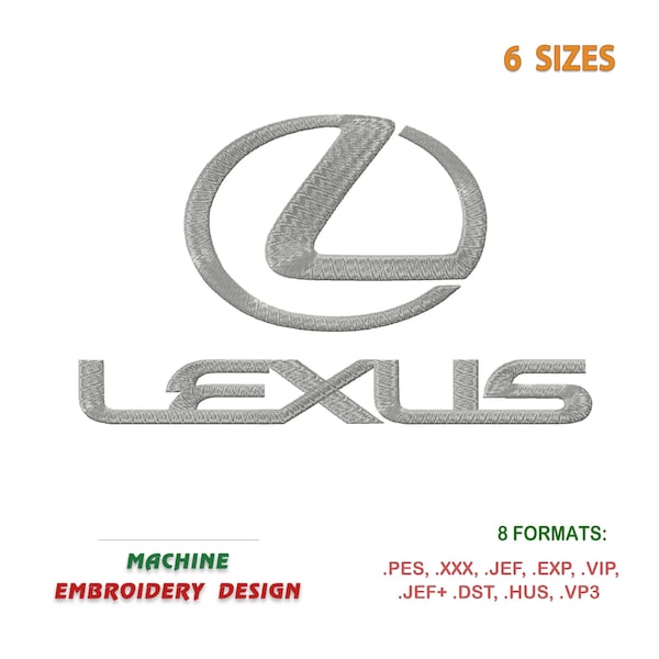 Logo Lexus. Emblem Auto. Maschinenstickerei-Design. | #351-1