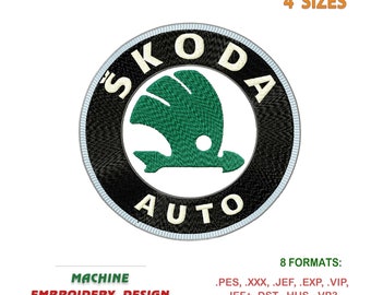 Emblema de la marca del coche. Diseño de bordado a máquina, archivos (pes, jef, vip, dst, sew). 4 tamaños | NH_0633