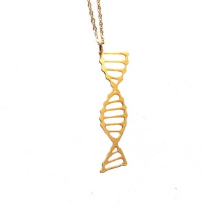 DNA Necklace: Sterling Silver Double Helix, Science Jewelry