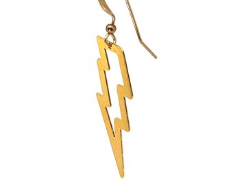 14k Gold Blitz Ohrstecker: Moderner Schmuck