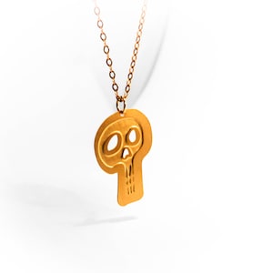Silver Skull Necklace Gold Skull Jewelry Skull Pendant Day Of The Dead Halloween Jewelry Halloween Necklace Dainty Necklace Skull Charm