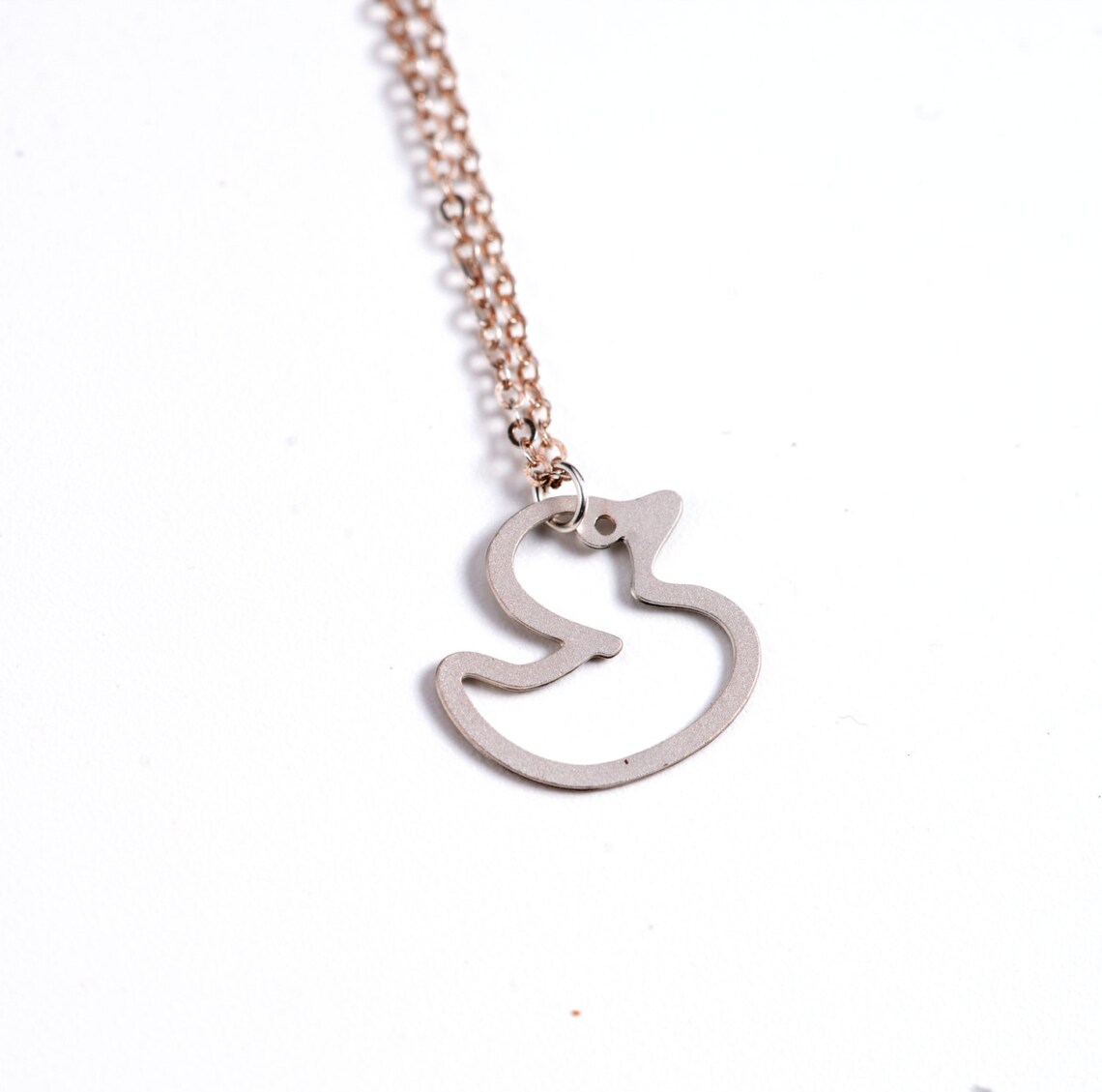 Toy Duck Necklace Gold Filled Necklace Yellow Duck Icon Etsy Israel