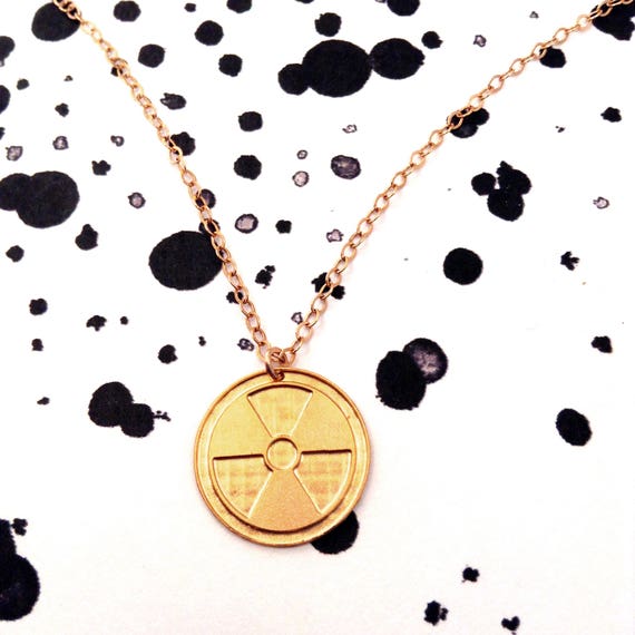 Atom Necklace Scientific Jewelry Science Nuclear Molecule Etsy