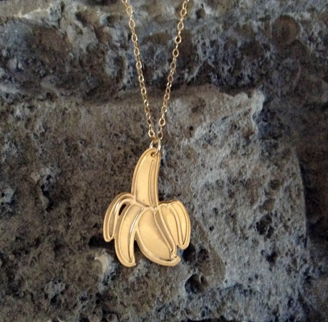 Banana Necklace Fruit Necklace Banana Icon Jewelry Design Art Etsy Israel