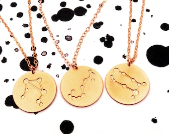 Ketting sterrenbeeld sterrenbeeld: gold filled astrologische bedel