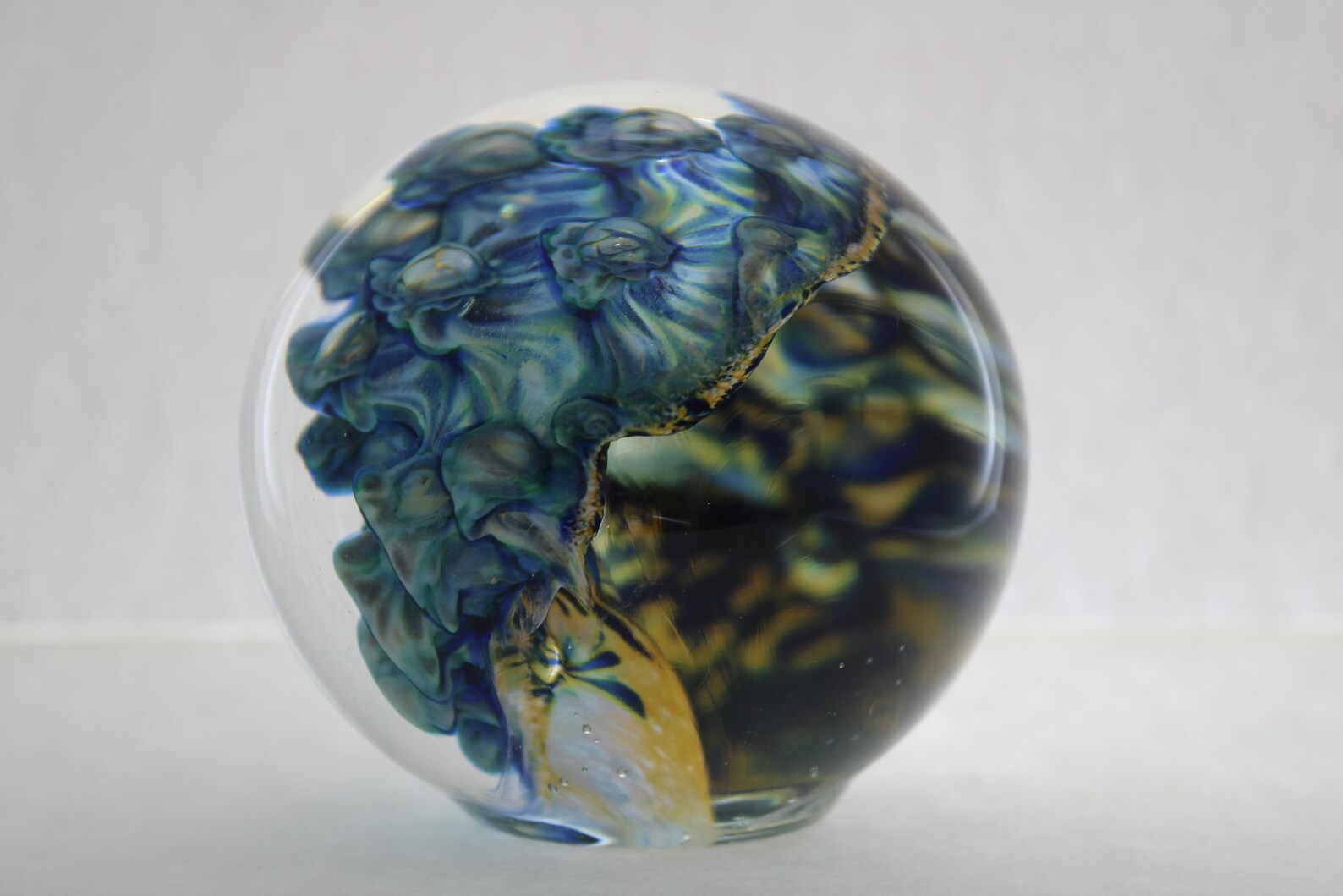 Handmade Blown Glass Paperweight by Mark Wagar Glass New Etsy