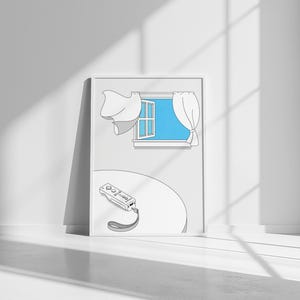 Rivivi il divertimento: stampa artistica ispirata alla Wii vintage - Perfetta per gli appassionati di videogiochi retrò e i fan di Nintendo. Stampa Giclée SENZA CORNICE