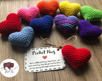 Pocket Squeeze Hug - NEW OPTIONS ADDED - Choice of Keychain and New Mini Size!