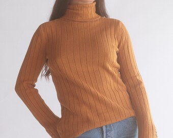 rust colored turtleneck