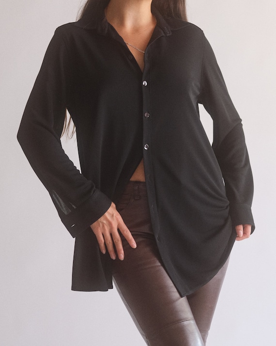 Vintage Jean Paul Gaultier Femme Long Sleeve Button Up Shirt Size