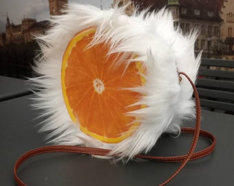 Fuzzy Navel, purse, fashion, orange