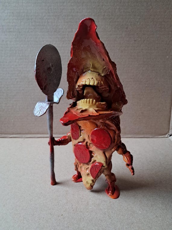 PIZZA-MAN - Custom Toy, Designer Toy, Toy, Pizza - Etsy