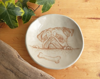 Pug Plates Etsy