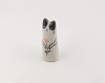 Bunny Rabbit Ring Holder, Ceramic Ring Cone, Engagement Gift