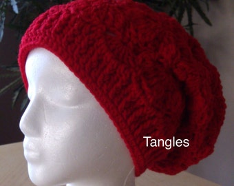 Ladies Butterfly Stitch Slouch Hat * Made to Order