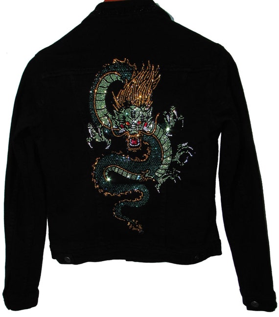 Dragon Denim Jacket Etsy