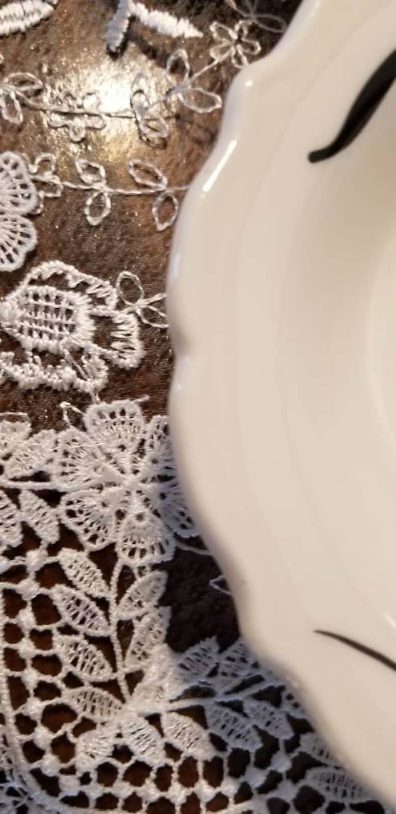 Rare Vintage black stems Syracuse China creamy white with gold leaves Patio 3 Soup bowls Restaurant Ware China
