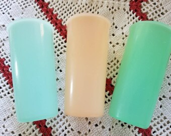 Vintage, Retro, 3 Plastic, Tupperware, Child Size Cups, Pastel, camping