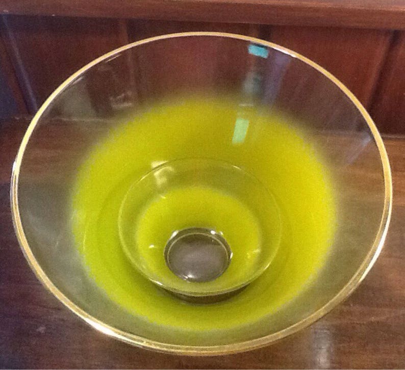 Retro Blendo Chip and Dip Set Buffet Entertaining serving bowl Tailgating Vintage Limey Green