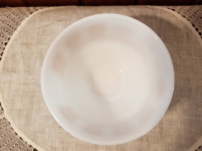 Retro Bread Brown Sun Flower Federal Loaf Pan, Vintage Milkglass