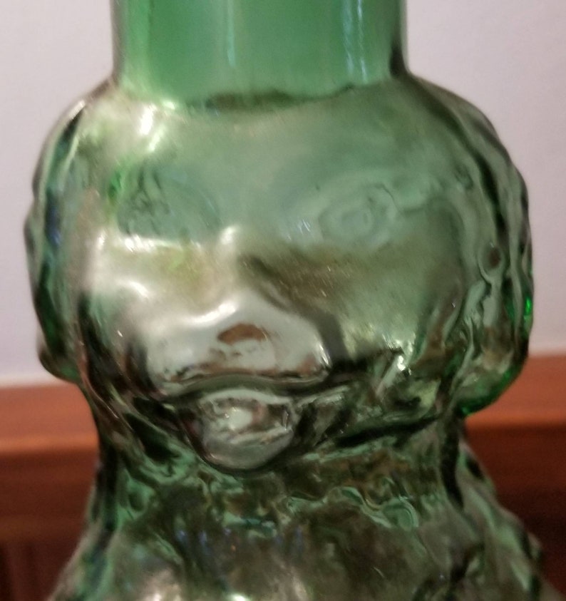 Sitting Poodle Vintage Window Decor husband gift man cave decor boyfriend Dog Green Decantor