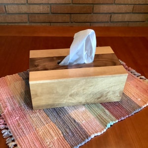 Tissue Box Cover - Medium Box Tissue Cover- Myrtle -  Wood Box Cover - Wooden Box Cover- Gift for Mom