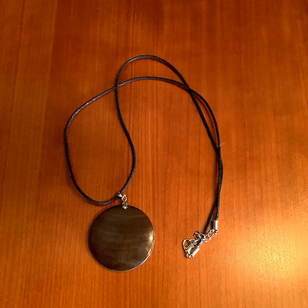 Pendant - Necklace - Walnut - Free Shipping - Gift for Her