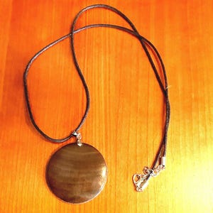 Pendant - Necklace - Walnut - Free Shipping - Gift for Her