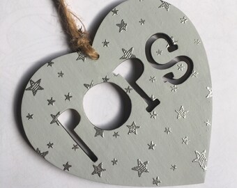 Father Wooden Heart - Dad,Daddy, Pops, Grandad, Grandfather Personalised keepsake Christmas birthday Fathers Day