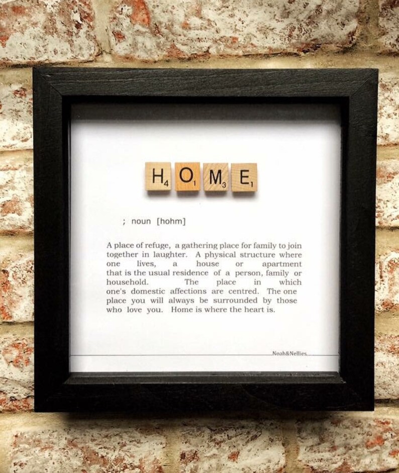 Dictionary word definition and scrabble tile frames Etsy