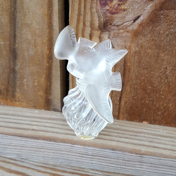 Lalique Crystal Kissing Birds L' Air Du Temps Perfume Bottle