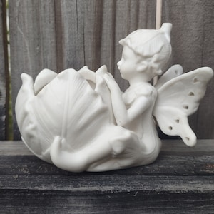 White Porcelain Fairy Pixie Planter