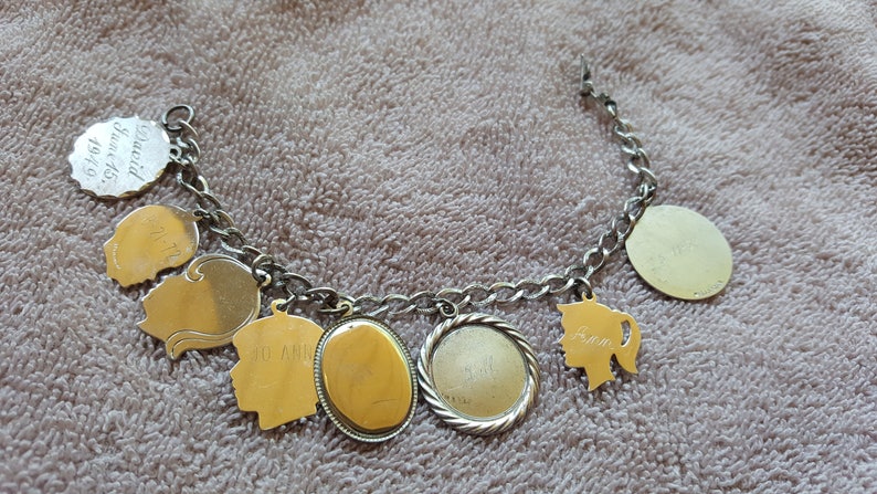 charm bracelet with children's names